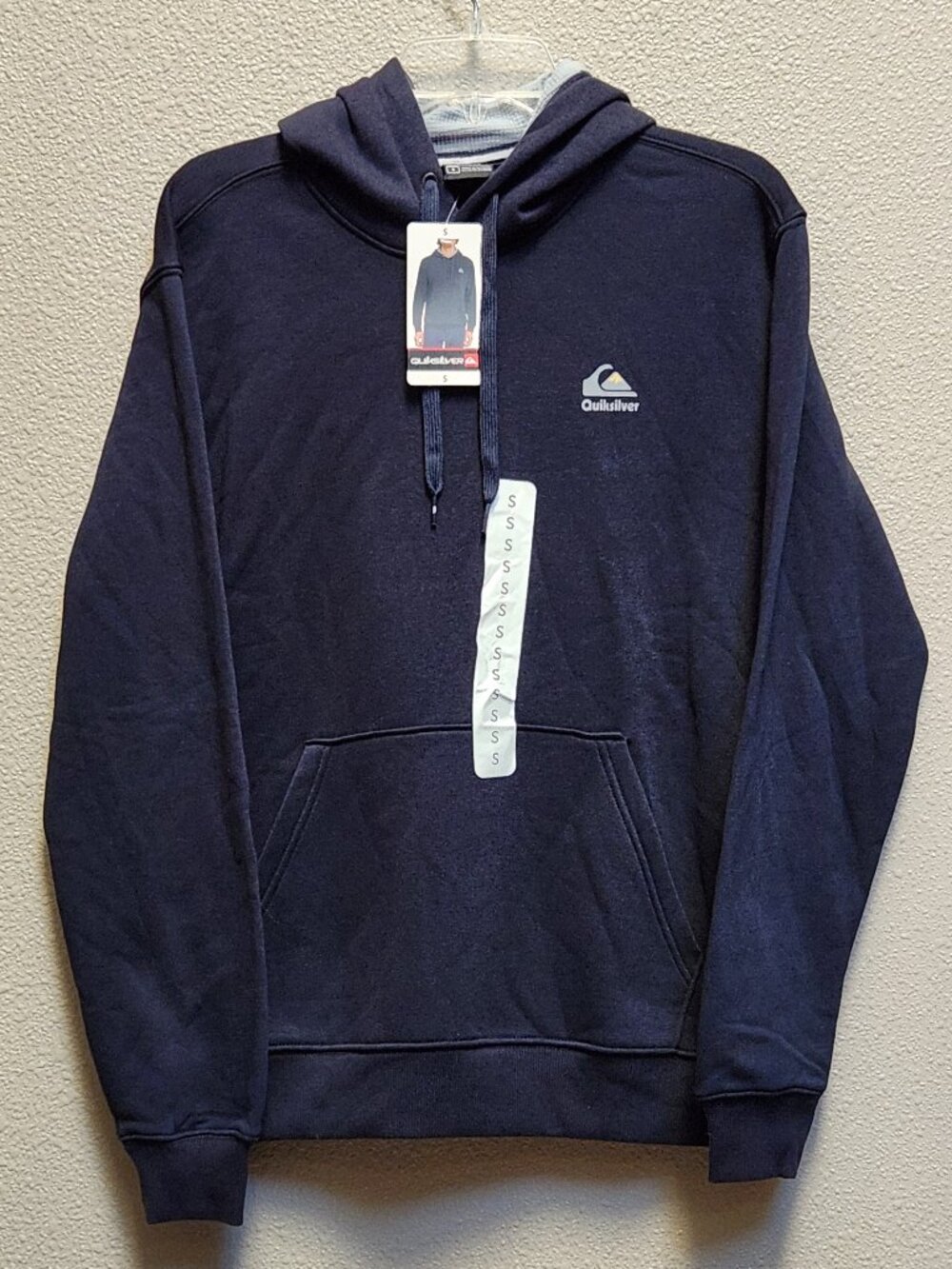 QUIKSILVER Men's Navy Blue A Touch of Paradise Graphic Hoodie - Small - NEW NWT